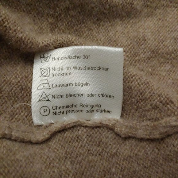 Peek & Cloppenburg Mens Pure Cashmere Taupe Full Size 56 - Picture 10 of 10